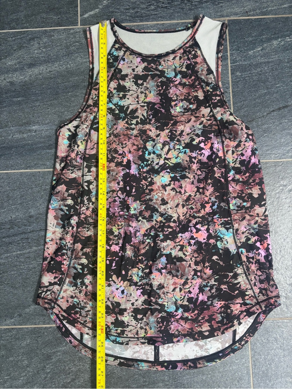 Lululemon sculpt floral rainbow tank